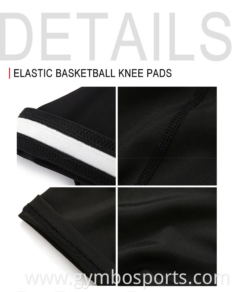 Sport Professional Custom Logo Compression Elastic Basketball Knee Sleeve Support Brace Pads